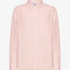 Chemise oversize en lin - Rose délavé