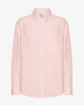 Chemise oversize en lin - Rose délavé