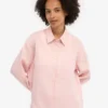 Chemise oversize en lin - Rose délavé
