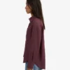 Chemise oversize en lin - Rouge sang de bœuf