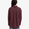 Chemise oversize en lin - Rouge sang de bœuf
