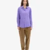 Chemise oversize en lin - Violet ultra