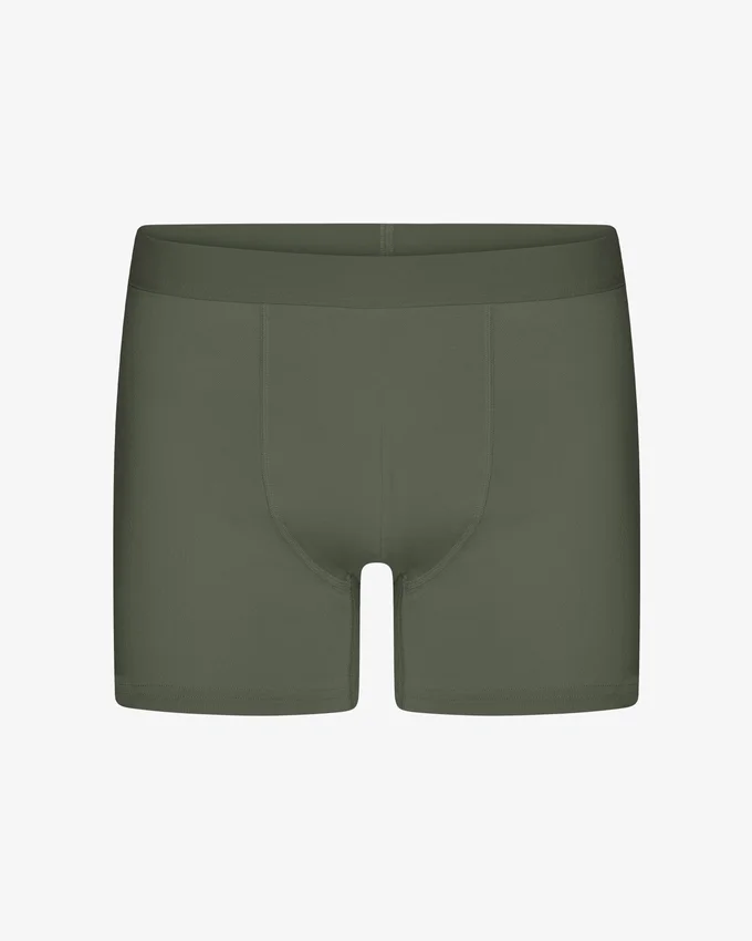 Classic Organic Boxer Briefs - Olive poudré
