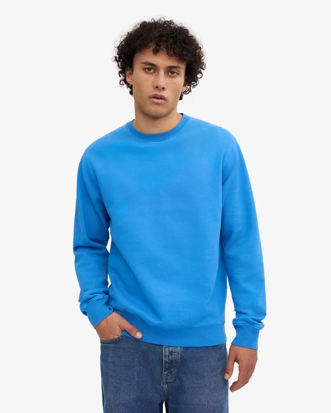 Classic Organic Crew - Bleu Pacifique