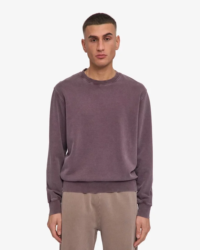 Classic Organic Crew - Raisin délavé