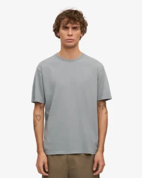 Classic Organic Tee – Bleu acier