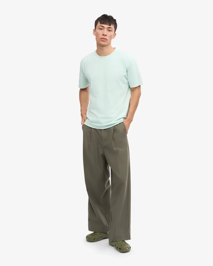 Classic Organic Tee - Bleu aqua clair