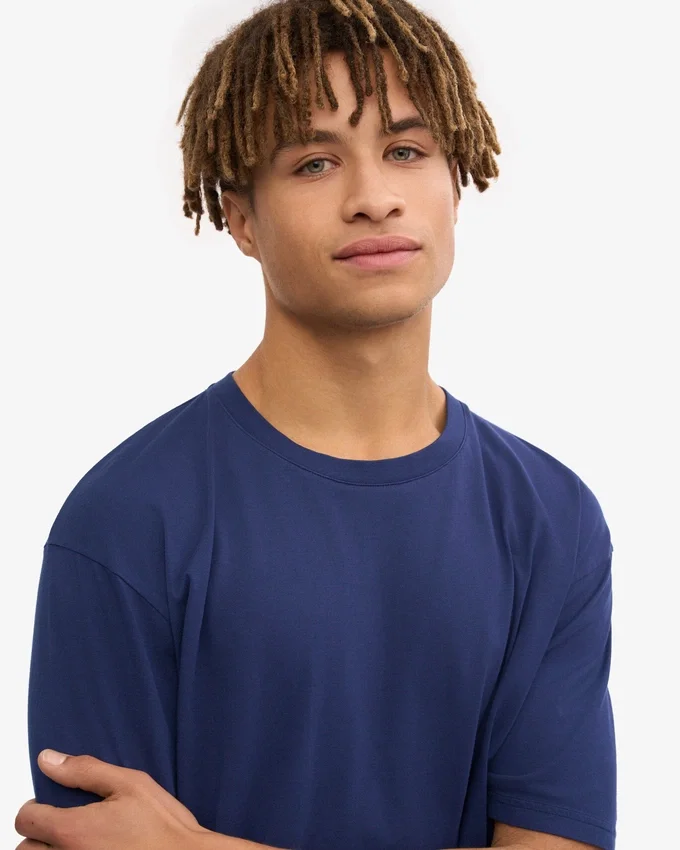 Classic Organic Tee - Bleu marine