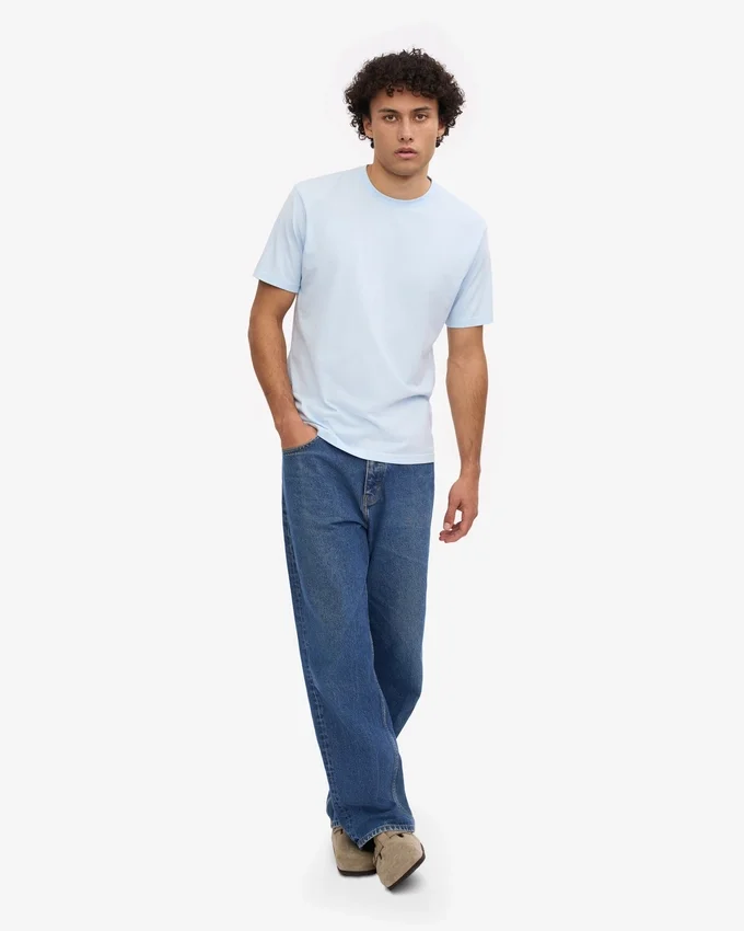 Classic Organic Tee - Bleu polaire