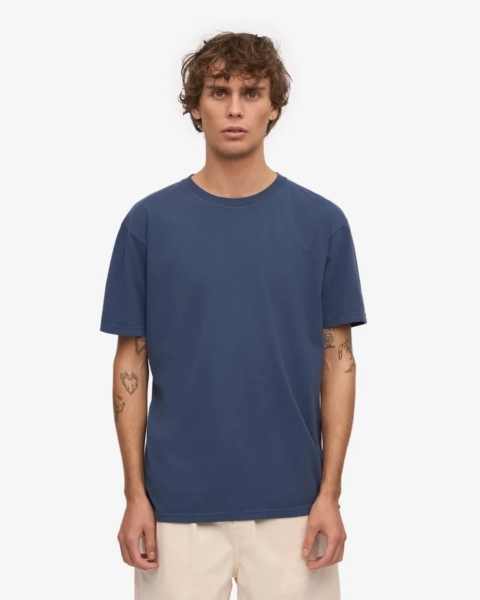 Classic Organic Tee - Bleu pétrole