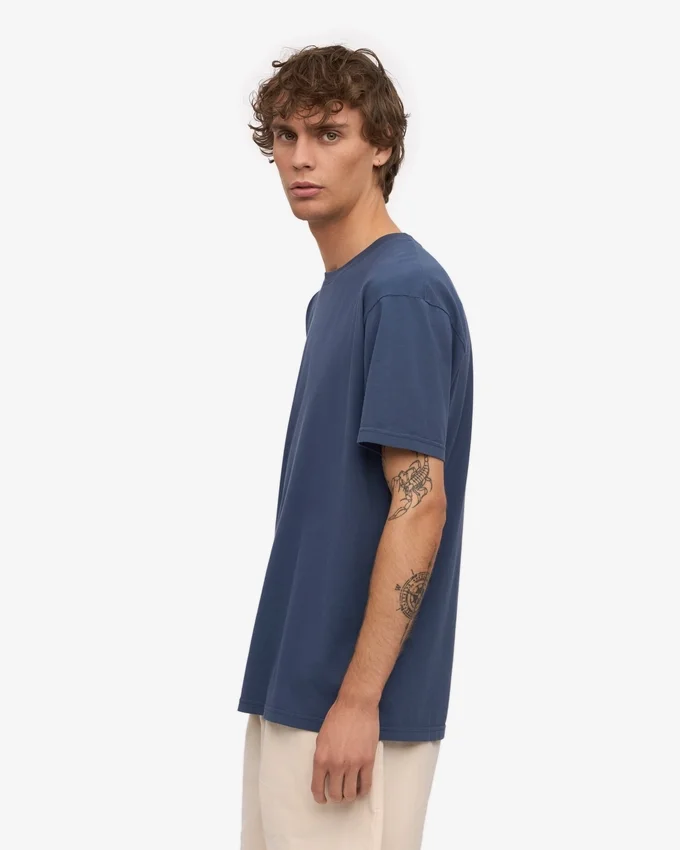 Classic Organic Tee - Bleu pétrole