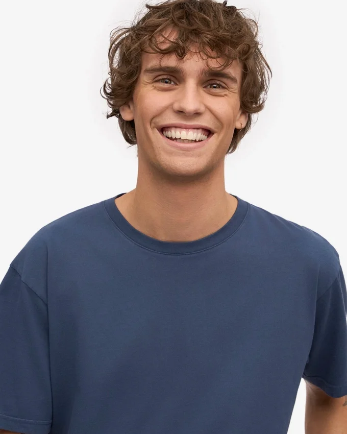 Classic Organic Tee - Bleu pétrole