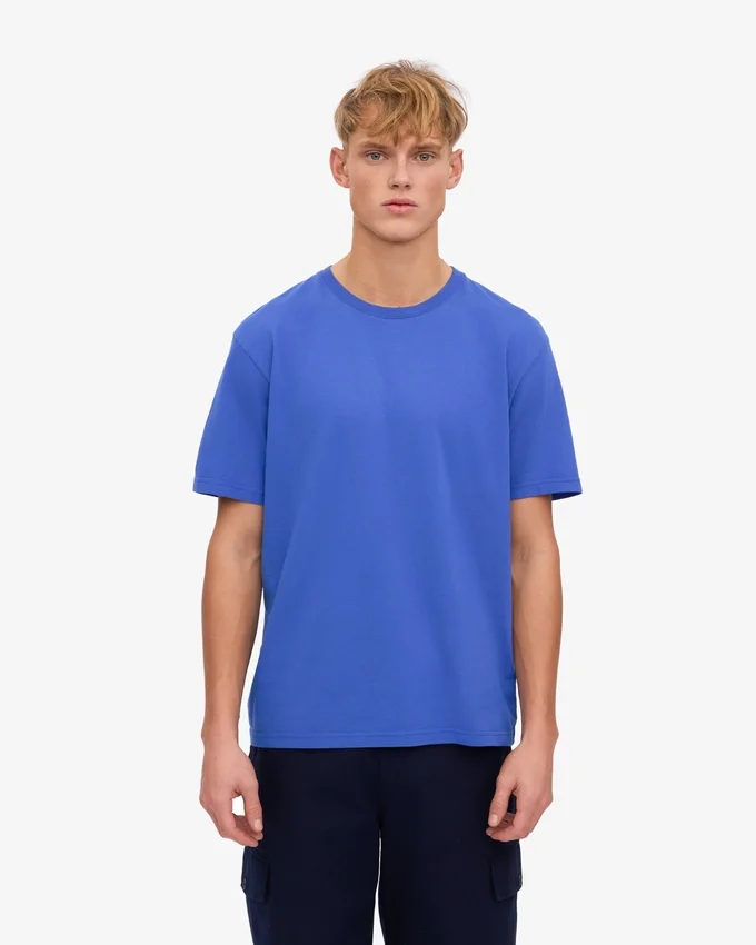Classic Organic Tee - Bleu saphir