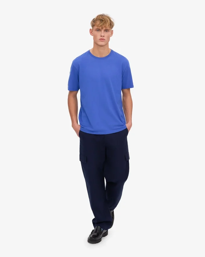 Classic Organic Tee - Bleu saphir