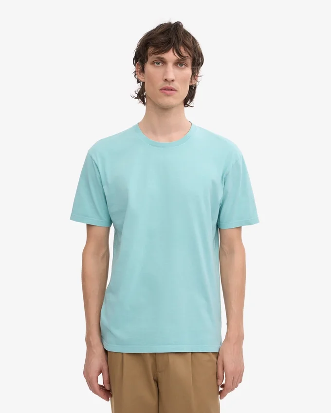 Classic Organic Tee - Bleu sarcelle