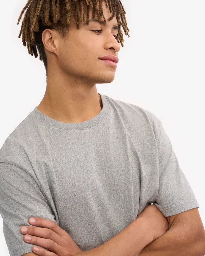 Classic Organic Tee - Gris chiné