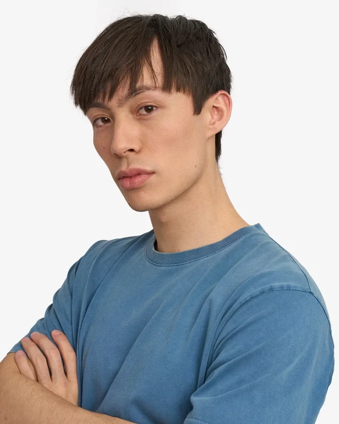 Classic Organic Tee - Indigo délavé