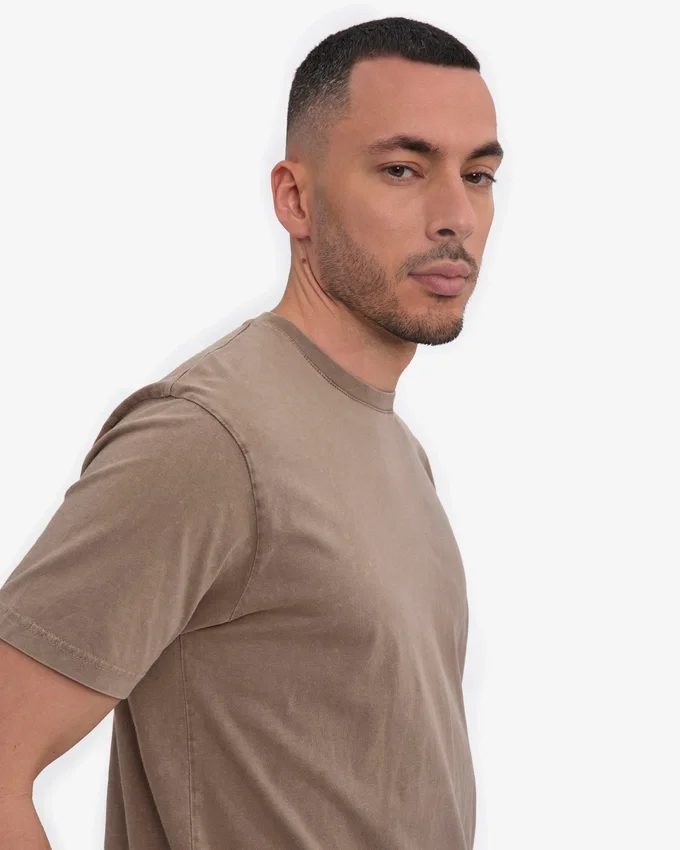 Classic Organic Tee - Kaki délavé