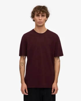Classic Organic Tee – Oxblood Red