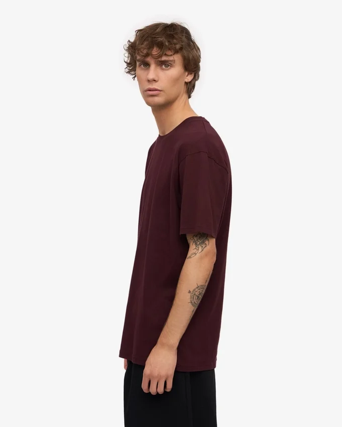 Classic Organic Tee - Oxblood Red