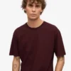 Classic Organic Tee - Oxblood Red