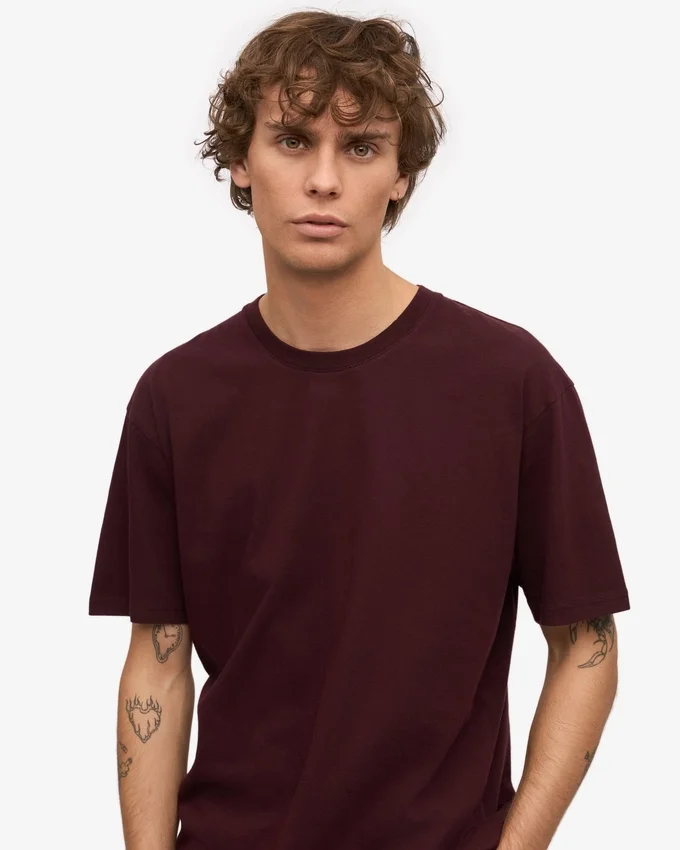 Classic Organic Tee - Oxblood Red