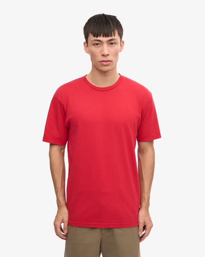 Classic Organic Tee - Rouge écarlate