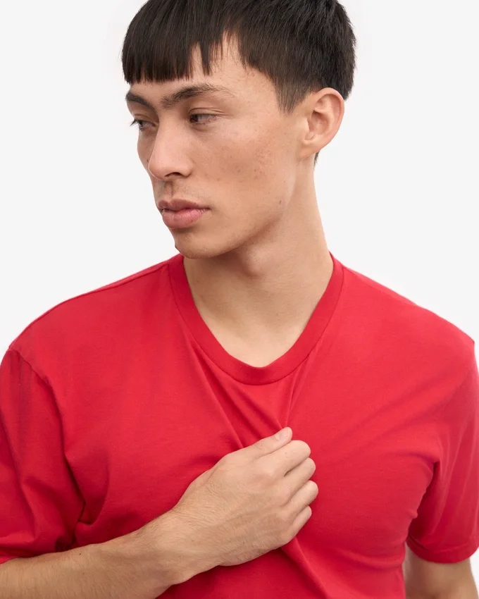 Classic Organic Tee - Rouge écarlate