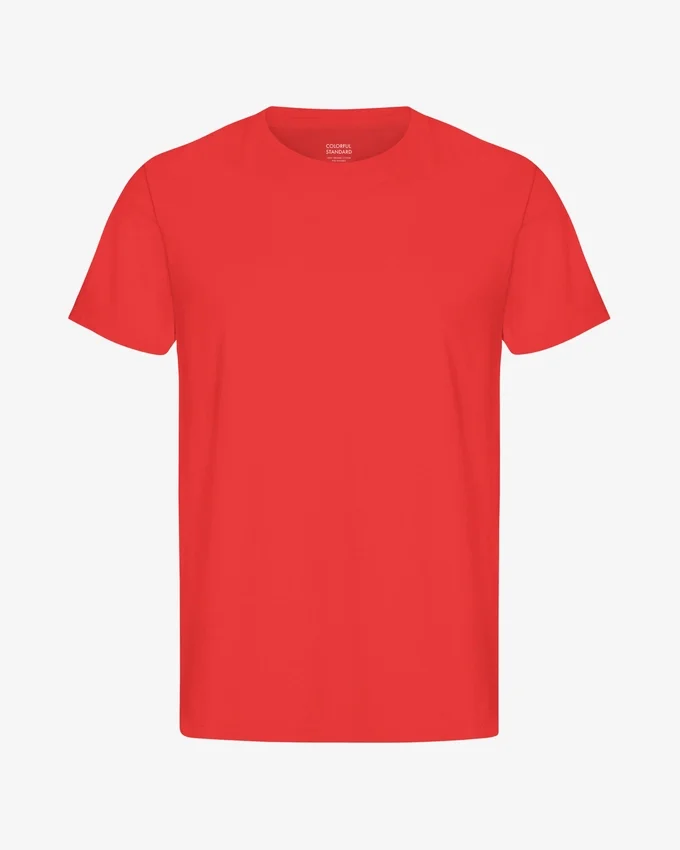 Classic Organic Tee - Rouge mandarine