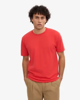 Classic Organic Tee – Rouge mandarine