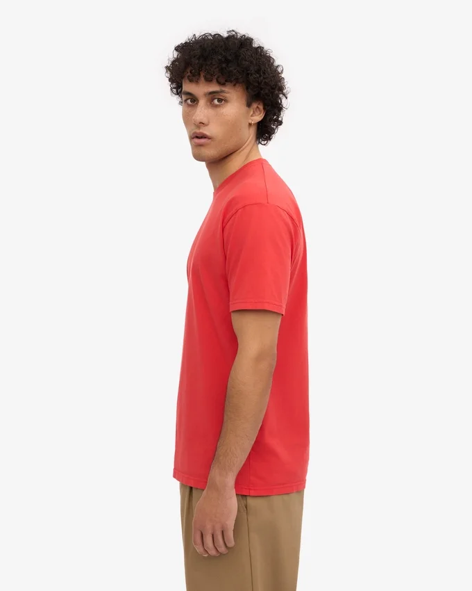 Classic Organic Tee - Rouge mandarine