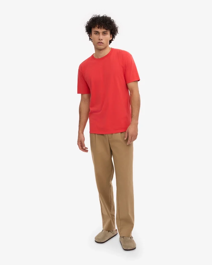 Classic Organic Tee - Rouge mandarine