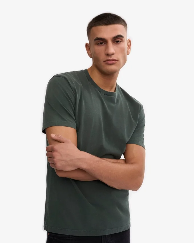 Classic Organic Tee - Vert forêt de minuit