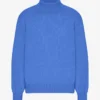 Col roulé en laine mérinos - Bleu Pacifique