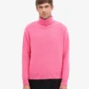 Col roulé en laine mérinos - Rose bubble-gum