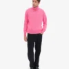 Col roulé en laine mérinos - Rose bubble-gum