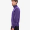 Col roulé en laine mérinos - Violet ultra