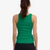 Débardeur côtelé bio pour femme - Vert Kelly