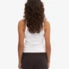 Débardeur en coton bio à côtes pour femme - Blanc optique