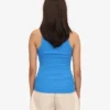 Débardeur en coton bio à côtes pour femme - Bleu Pacifique
