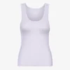 Débardeur en coton bio à côtes pour femme - Lavande pâle