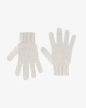 Gants en laine mérinos - Blanc optique