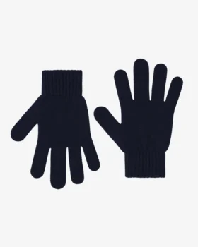 Gants en laine mérinos - Bleu marine