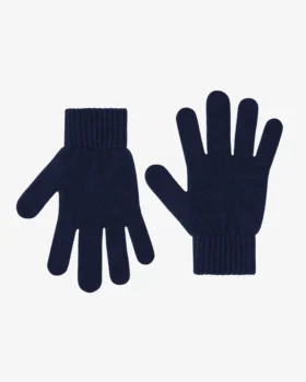 Gants en laine mérinos - Bleu marine