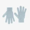 Gants en laine mérinos - Bleu polaire