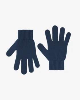 Gants en laine mérinos - Bleu royal