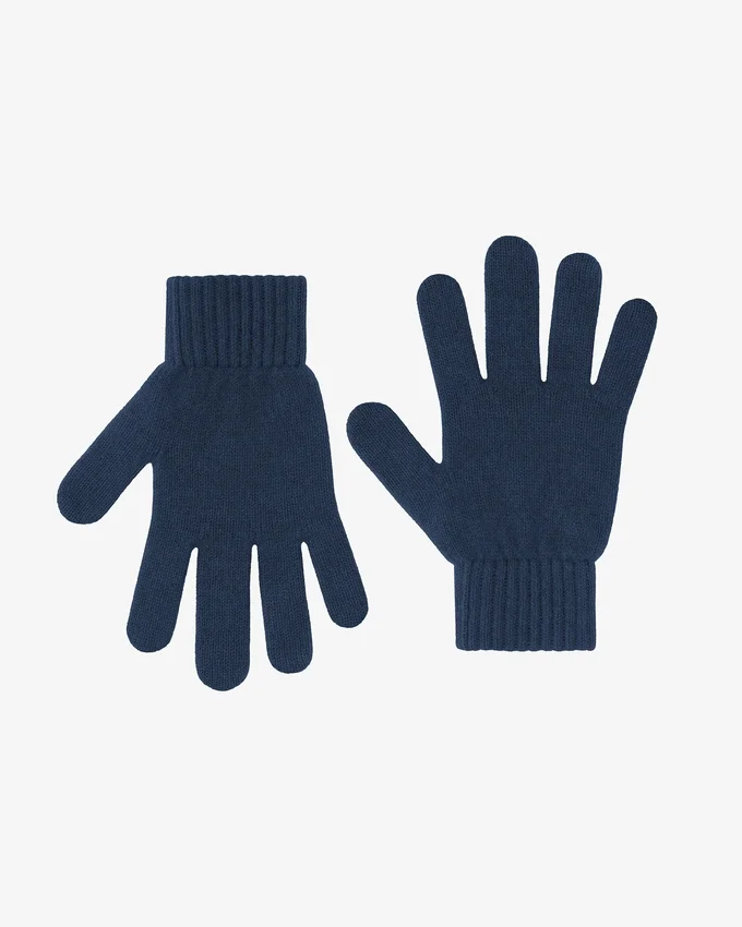 Gants en laine mérinos - Bleu royal