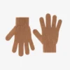 Gants en laine mérinos - Camel Sahara