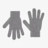 Gants en laine mérinos - Gris chiné