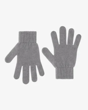 Gants en laine mérinos - Gris chiné